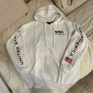 NASA White Hoodie for Men